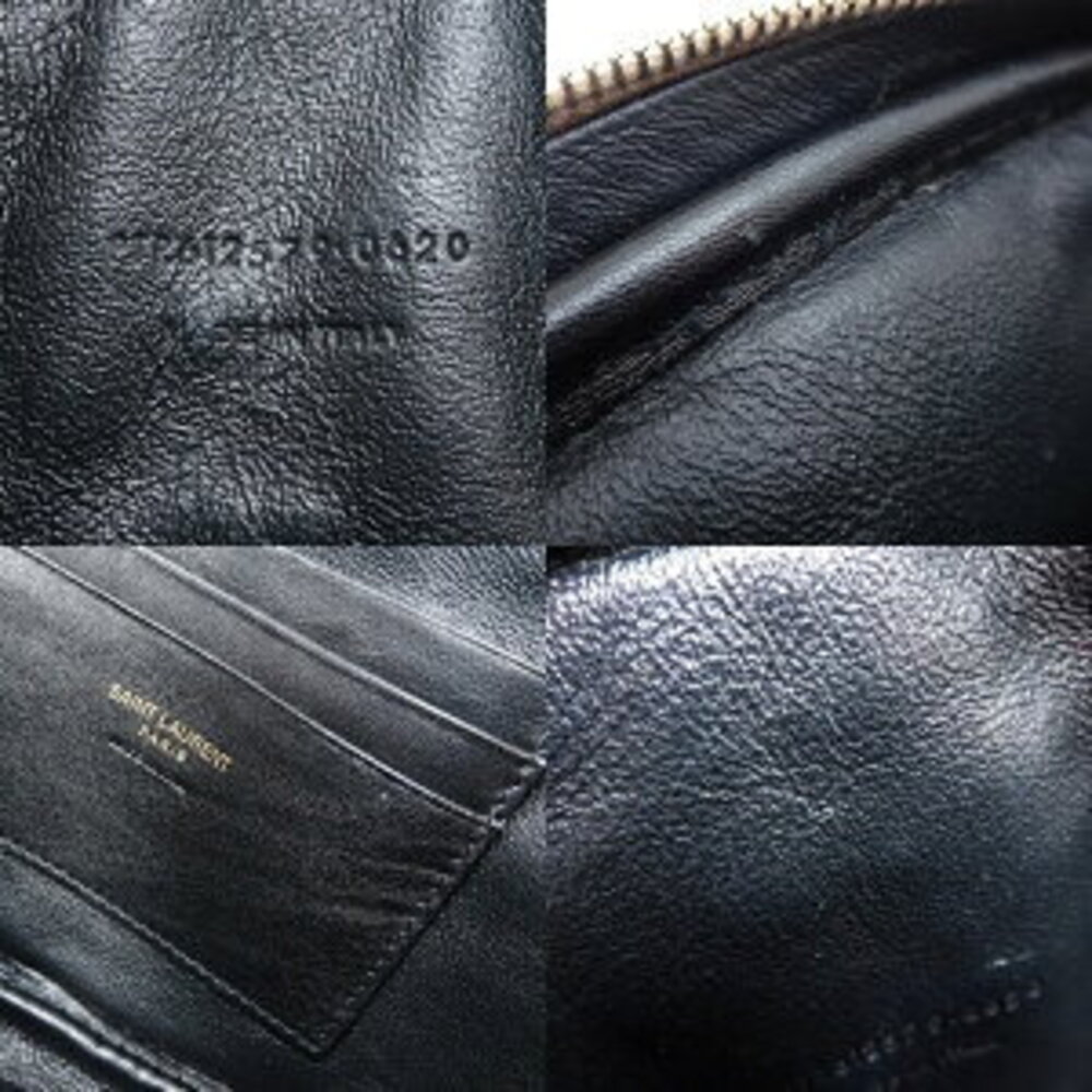 SAINT LAURENT PARIS Lou Bag Beige Pink Tan Leather Shoulder - Picture 9 of 9